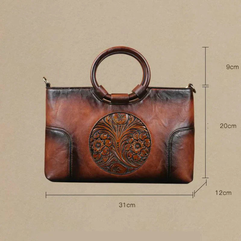 Mille - Bolso de mano vintage con relieve
