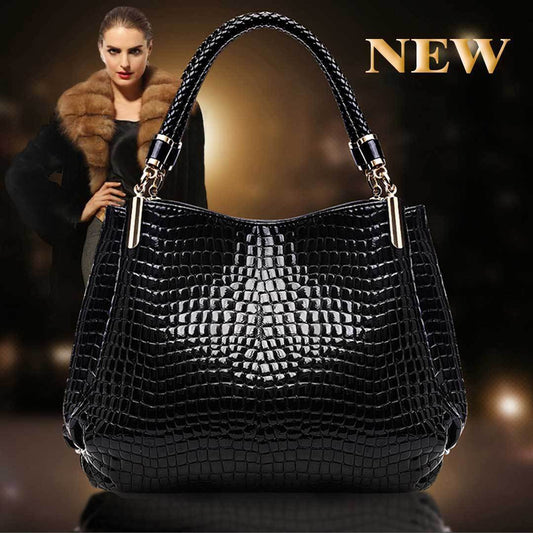 Xella | Elegante bolso con motivo de cocodrilo.