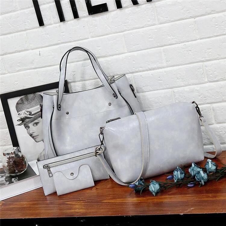 Xavia - Conjunto de 4 bolsos vintage para mujer