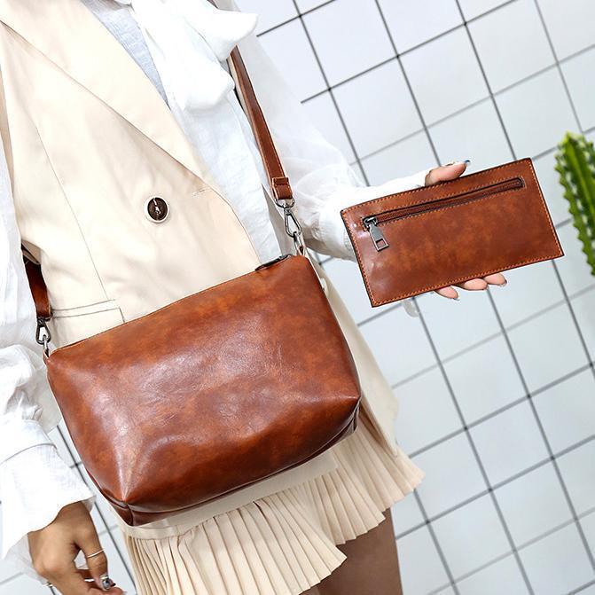 Xavia - Conjunto de 4 bolsos vintage para mujer