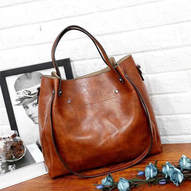 Xavia - Conjunto de 4 bolsos vintage para mujer