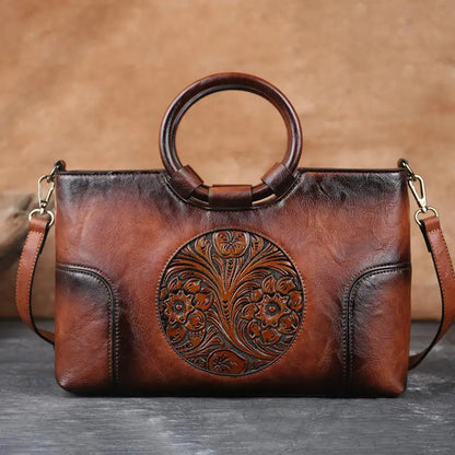 Mille - Bolso de mano vintage con relieve