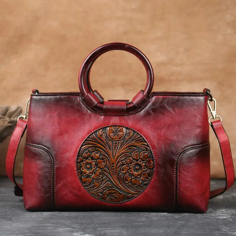 Mille - Bolso de mano vintage con relieve
