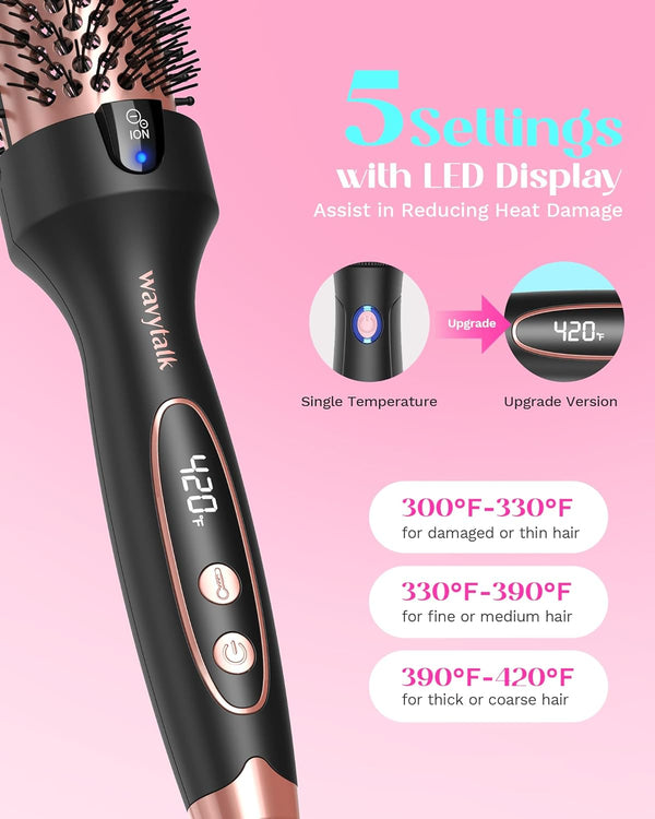 Wavytalk Cepillo Térmico de 1.5 Pulgadas