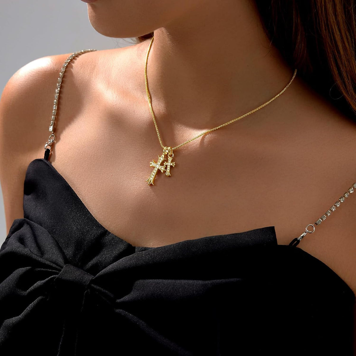 Divine Duo Cross Pendant