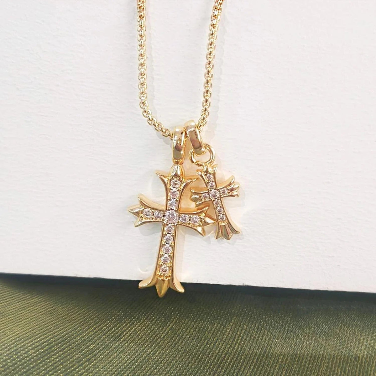 Divine Duo Cross Pendant
