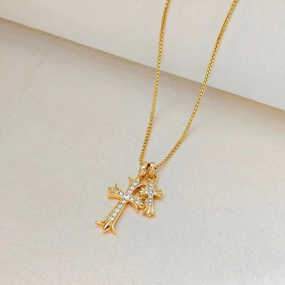 Divine Duo Cross Pendant