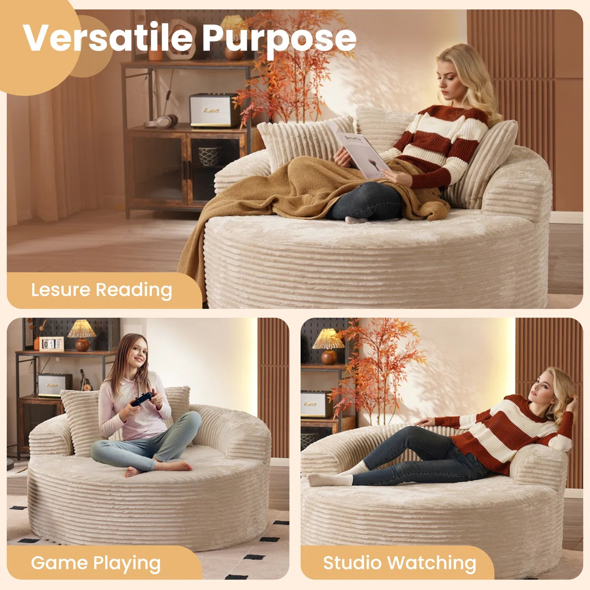 Lumen Cloud Round Lounge Chair