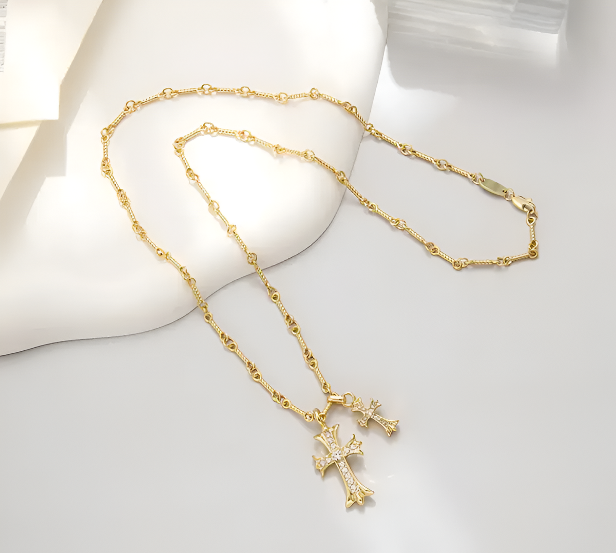 Divine Duo Cross Pendant