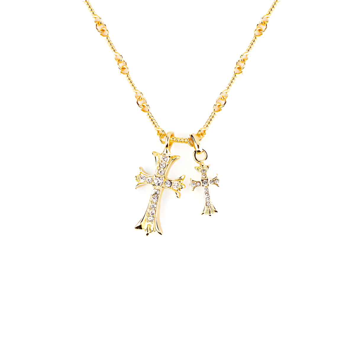 Divine Duo Cross Pendant