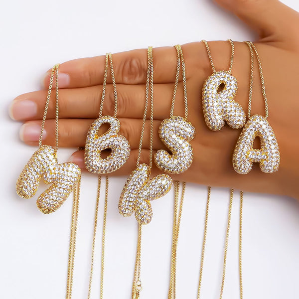 Sparkling Initial Necklace