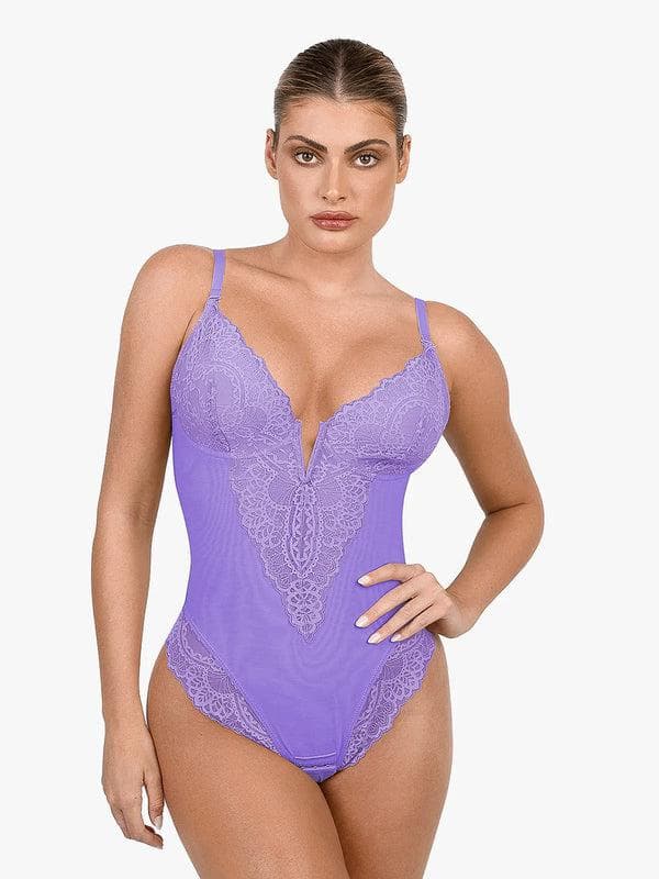 Elegant Lace Shaping Bodysuit