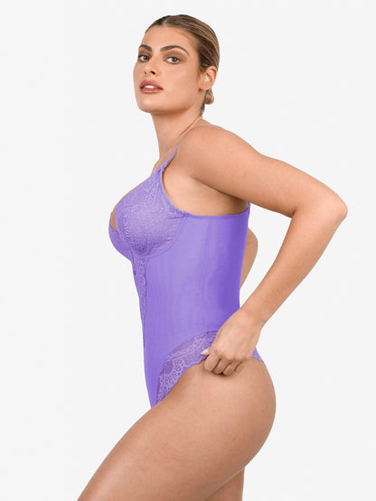 Elegant Lace Shaping Bodysuit